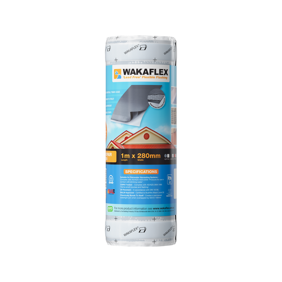 Wakaflex Lead Free Flashing 280mm x 1m Terracotta - Waterproof Seal - SuperSaverAU - view 1
