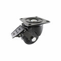 Easyroll 75mm Black Swivel Brake Castor Nylon 500kg Load Capacity - SuperSaverAU - view 1