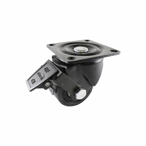 Easyroll 75mm Black Swivel Brake Castor Nylon 500kg Load Capacity - SuperSaverAU - view 1