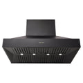 Schweigen 120cm Wall Mounted BBQ Rangehood - Black, 3000m³/h, 4 Speeds, Touch Controls - CL8912BSP2KIT