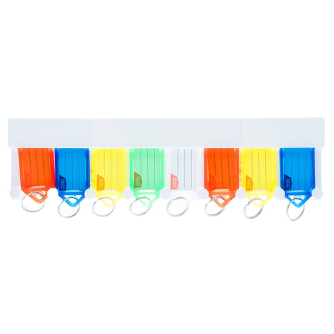 Taskmaster Key Tag Organiser, Assorted Colours, 8 Pack