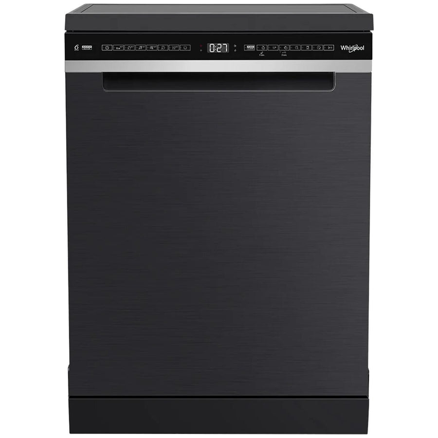 Whirlpool 60cm Freestanding Dishwasher - 14 Place Settings, Black, SpaceClean 3rd Rack - WDFS3I4PBSAU
