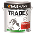 Taubmans Tradex 4L White Semi Gloss Enamel - Oil Based, Interior & Exterior, 16m2/L