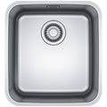 Franke Bell single bowl sink - 18/10 stainless steel, 27L bowl, hidden overflow - BCX210-38