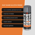 White Knight Rust Guard 300g Grey Quick Dry SLS Etch Primer Spray Paint for Metal