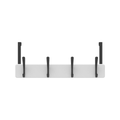 Mode 4 Over Door Hanger - 4 Black Hooks - 450mm x 70mm x 45mm - White - SuperSaverAU - view 1