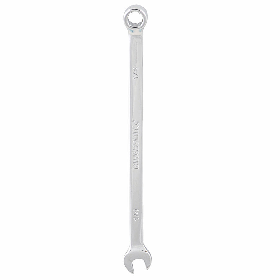 Kincrome 1/4" Combination Spanner - 12 Point Chrome Vanadium Steel, 15 Degree Offset