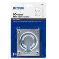 Zenith 90mm Zinc Plated Steel Trap Door Handle, Indoor Lifting Handle