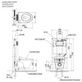 Toto Avante Wall Hung Smart Toilet Suite - S7 Washlet, Concealed Cistern with Frame - AVANTE-WH-S7