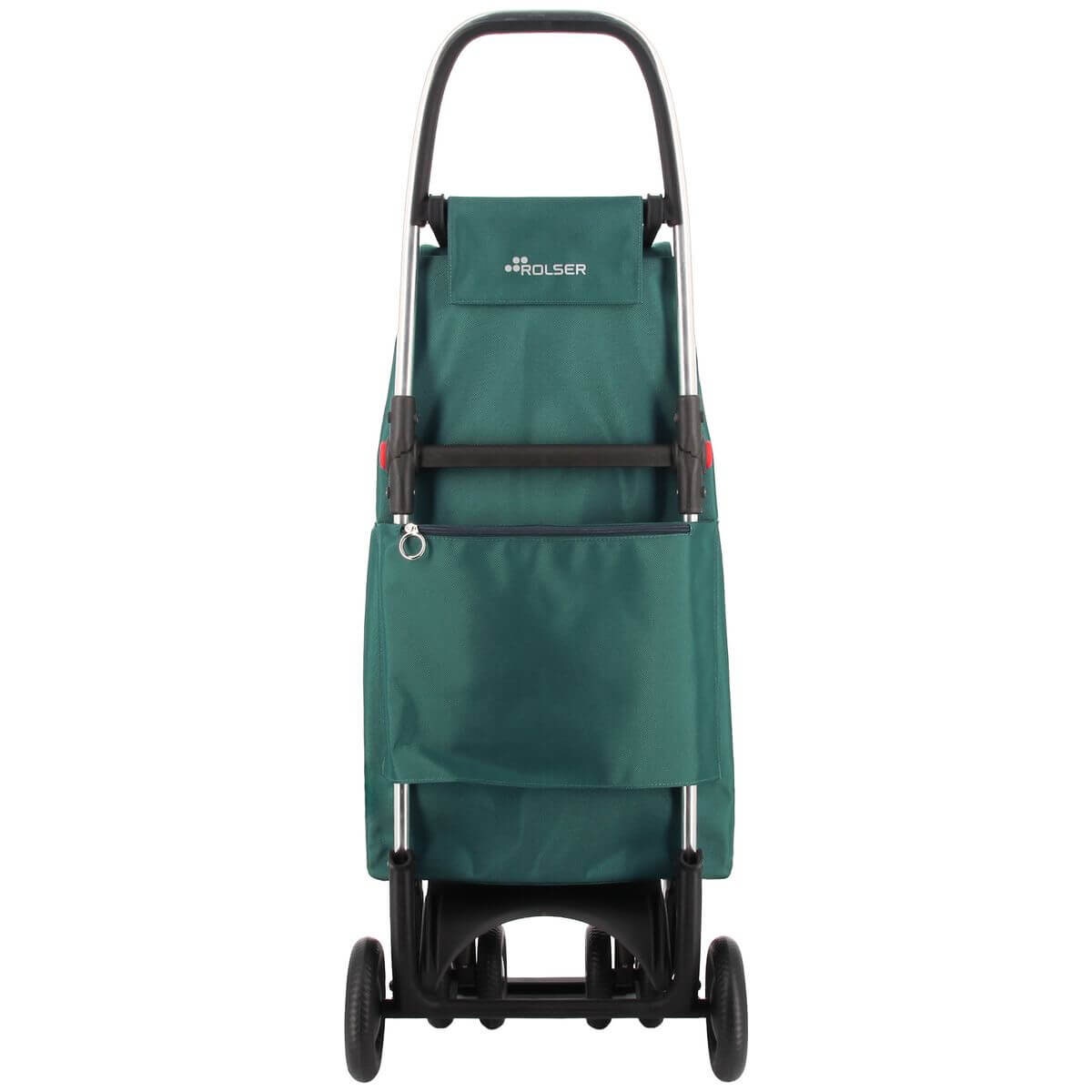 Rolser I-Max 4-Wheel Folding Trolley - Aluminium Frame, Swivelling Wheels, Green - R-IMX306-1076