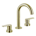 Evekare Brushed Brass 1/4 Turn Extended Lever Basin Set, 7.5L/min, 4 Star WELS