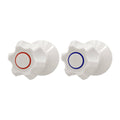 Shaw Mason Ivory Six Point Style Wall Top Assembly Pair - 65mm x 65mm x 108mm - Easy Installation - SuperSaverAU - view 1