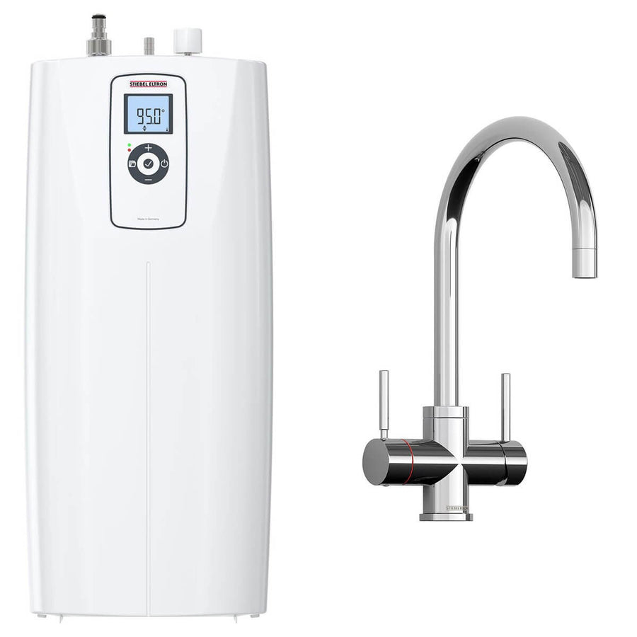 Stiebel Eltron Hot 2.6 Premium boiling water tank with 3-in-1 chrome tap - 6 star water rating - 207997