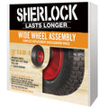 Sherlock 16in Wide Wheelbarrow Wheel, 16x6.50-8, Steel Rim, Pneumatic Rubber Tyre