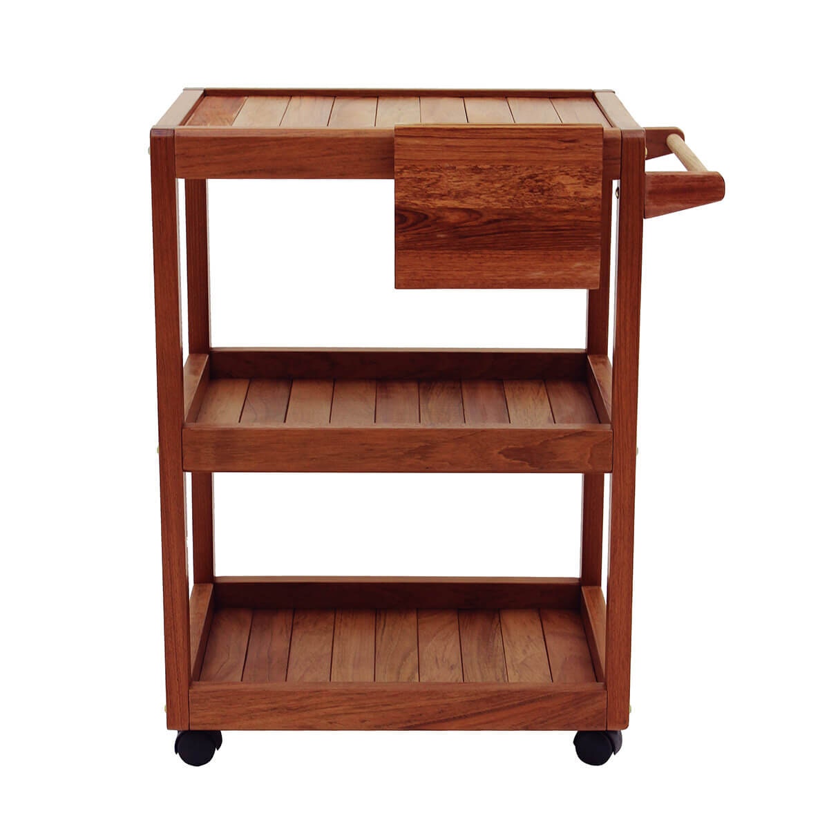 Tramontina Churrasco Serving Trolley - Jatoba Wood - Integrated Knife Block - Caster Wheels - 13198070