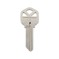 EHI Blank Key - 53mm x 23mm - Nickel Plated Brass - Silver - SuperSaverAU - view 1