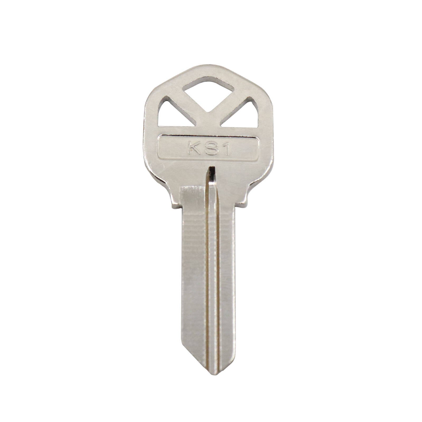 EHI KS1 53mm Silver Blank Key, Nickel Plated Brass