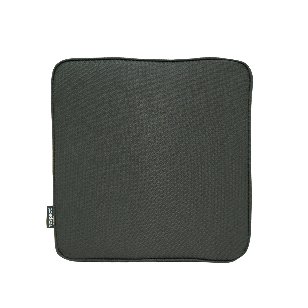 Respect Black Outdoor Square Cushion - 420mm - UV Resistant, Waterproof - SuperSaverAU - view 1