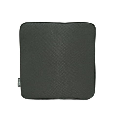 Respect Black Outdoor Square Cushion - 420mm - UV Resistant, Waterproof - SuperSaverAU - view 1