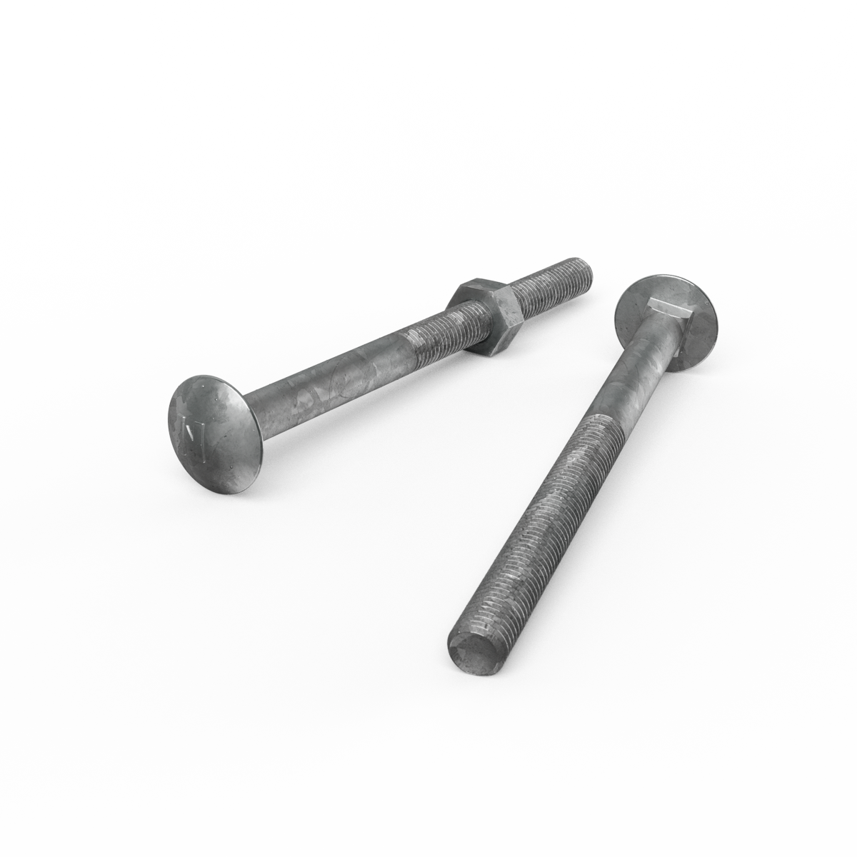 Zenith M10 x 140mm Hot Dip Galvanised Cup Head Bolts And Nuts 25 Pack - SuperSaverAU - view 3