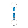 Titanium Aluminium Trigger Release Key Holder with Steel Key Rings