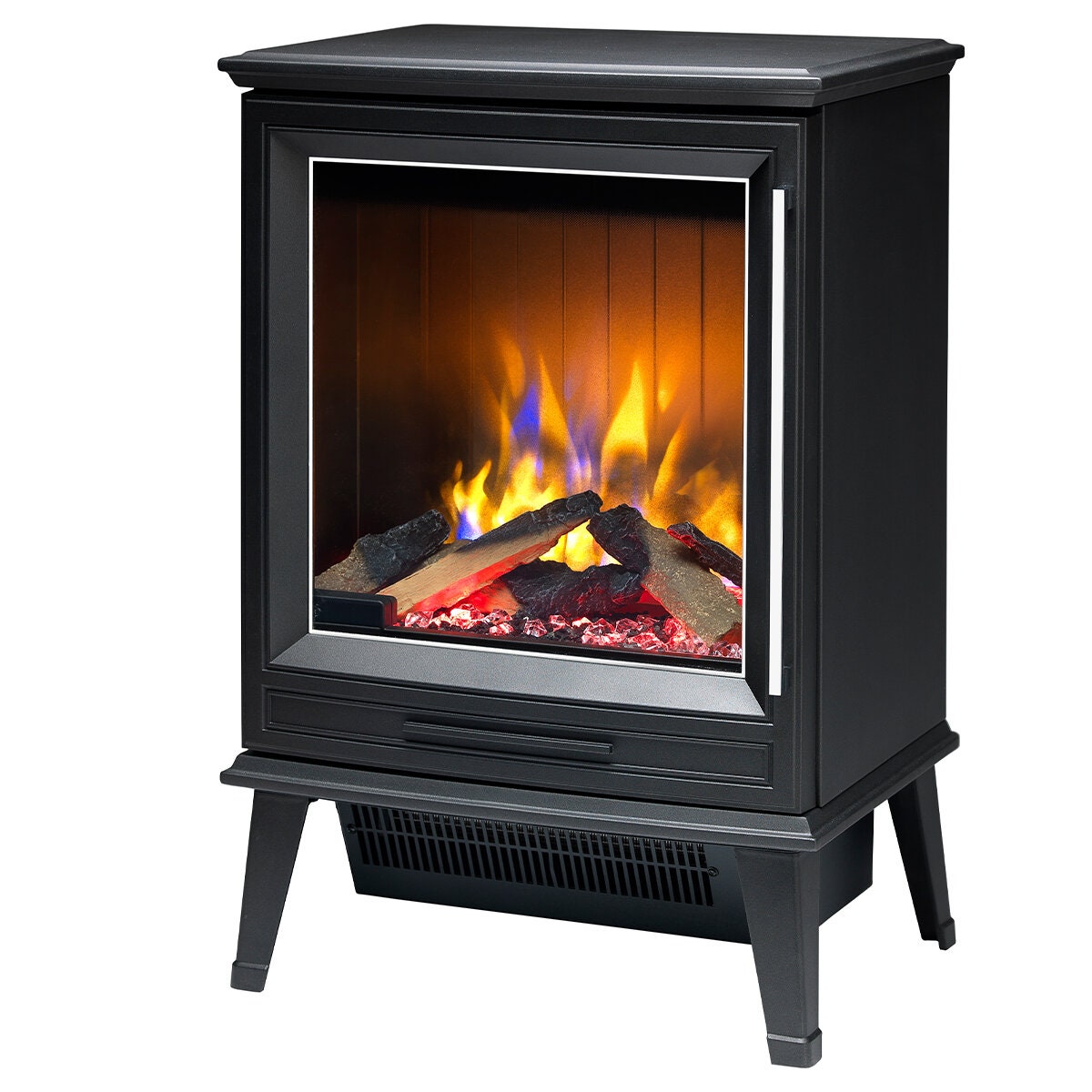 Dimplex Laverton 2kW Electric Fire - Black, 3D Optiflame Log Effect, Remote and Eight Hour Timer - LVT20-AU