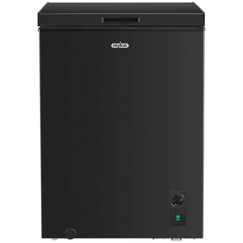 Mykin 143L Hybrid Chest Freezer - Black, 4.5 Star Energy Rating, Holding Hinge Lid - MCF143B4