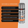 White Knight Rust Guard All Purpose Primer 300g - Light Grey Quick Dry Spray Paint