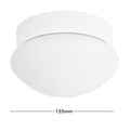 Arlec White Oyster Ceiling Fan Light E27 60W Indoor CSF60O