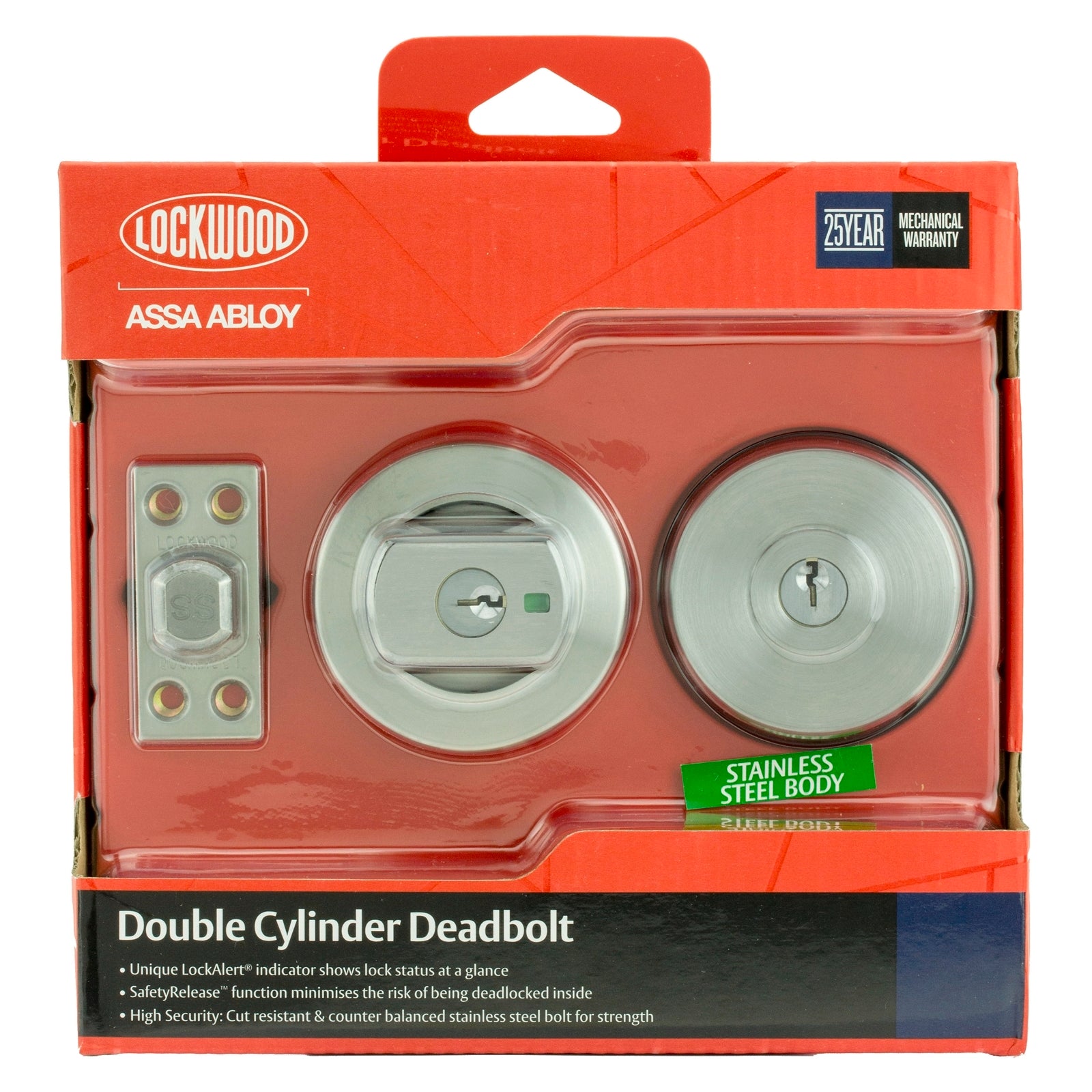 Lockwood Paradigm 005 Double Cylinder Round Deadbolt - Stainless Steel