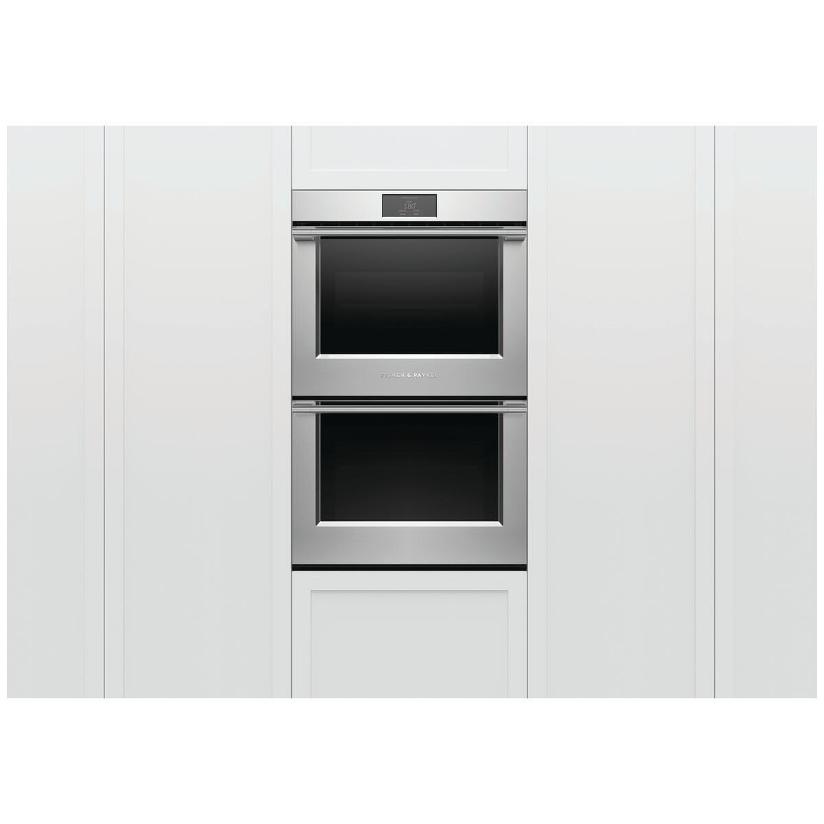 Fisher & Paykel Series 9 76cm Professional Pyrolytic Built-In Double Oven - 230L Stainless Steel - OB76DPPTX1