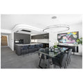 Schweigen 120cm Ceiling Cassette Rangehood - Black Glass, 3200m³/h, Single Motor - UM422G-12SEPAK