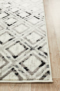 Rug Culture Metro Extra Large Rug 330x240cm - Black White Power Loomed Polypropylene - MET-607-BLWH-330X240