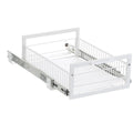 L.T. Williams Pull Out Wire Basket 39.5cm - White - 25kg Capacity - Full Extension Runners - 9706