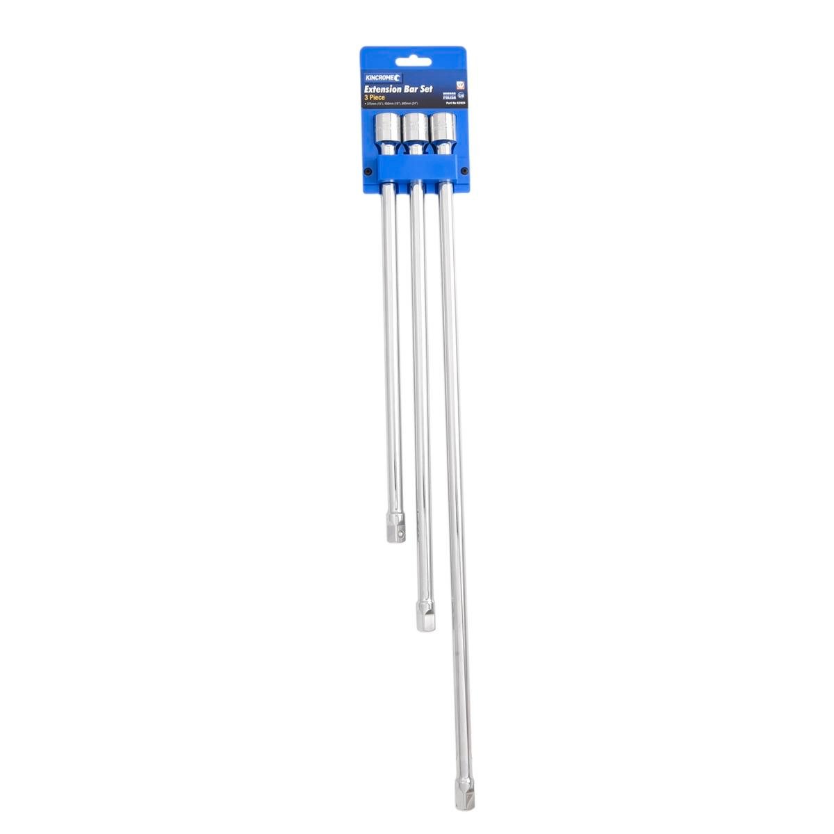 Kincrome 3 Piece 1/2" Drive Extension Bar Set - 375mm, 450mm, 600mm - SuperSaverAU - view 1