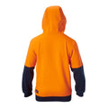 Hard Yakka Orange/Navy Hi Vis Brushed Fleece Hoodie Size L