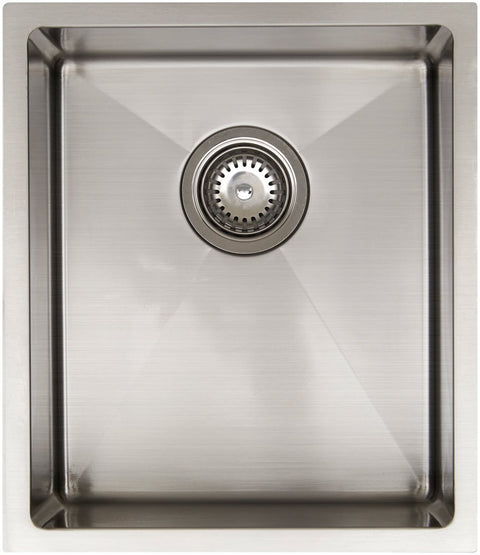 Arc Single Bowl Sink - 26L Deep Bowl, 304 Stainless Steel, Brushed Satin Finish - SKT4SC