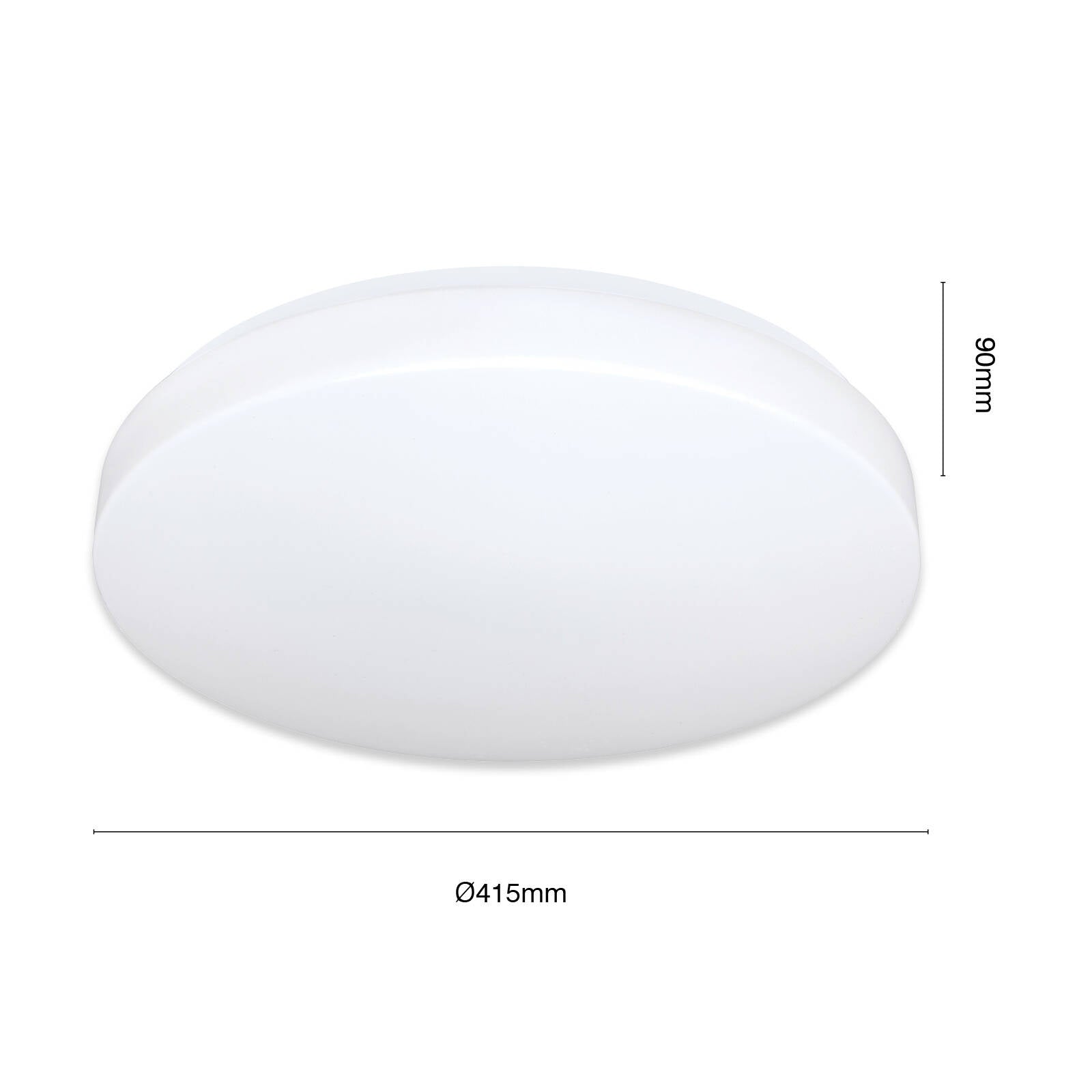 Brilliant Lighting Sheffield 41.5cm 24W LED Cool White Metal Oyster Ceiling Light 20379/05