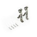 Windoware Satin Adjustable Curtain Rod Bracket - 75-95mm - Pewter - 2 Pack - Steel - Easy Installation - SuperSaverAU - view 1
