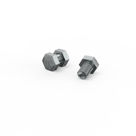 Zenith M10 x 15mm Zinc Plated Hex Head Bolts & Nuts - 2 Pack - Durable Fastening - SuperSaverAU - view 1