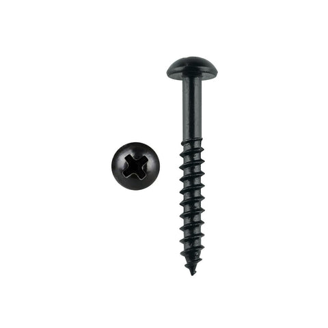 Pinnacle Black Round Head Timber Screw 4.0mm x 30mm 20 Pack - SuperSaverAU - view 1