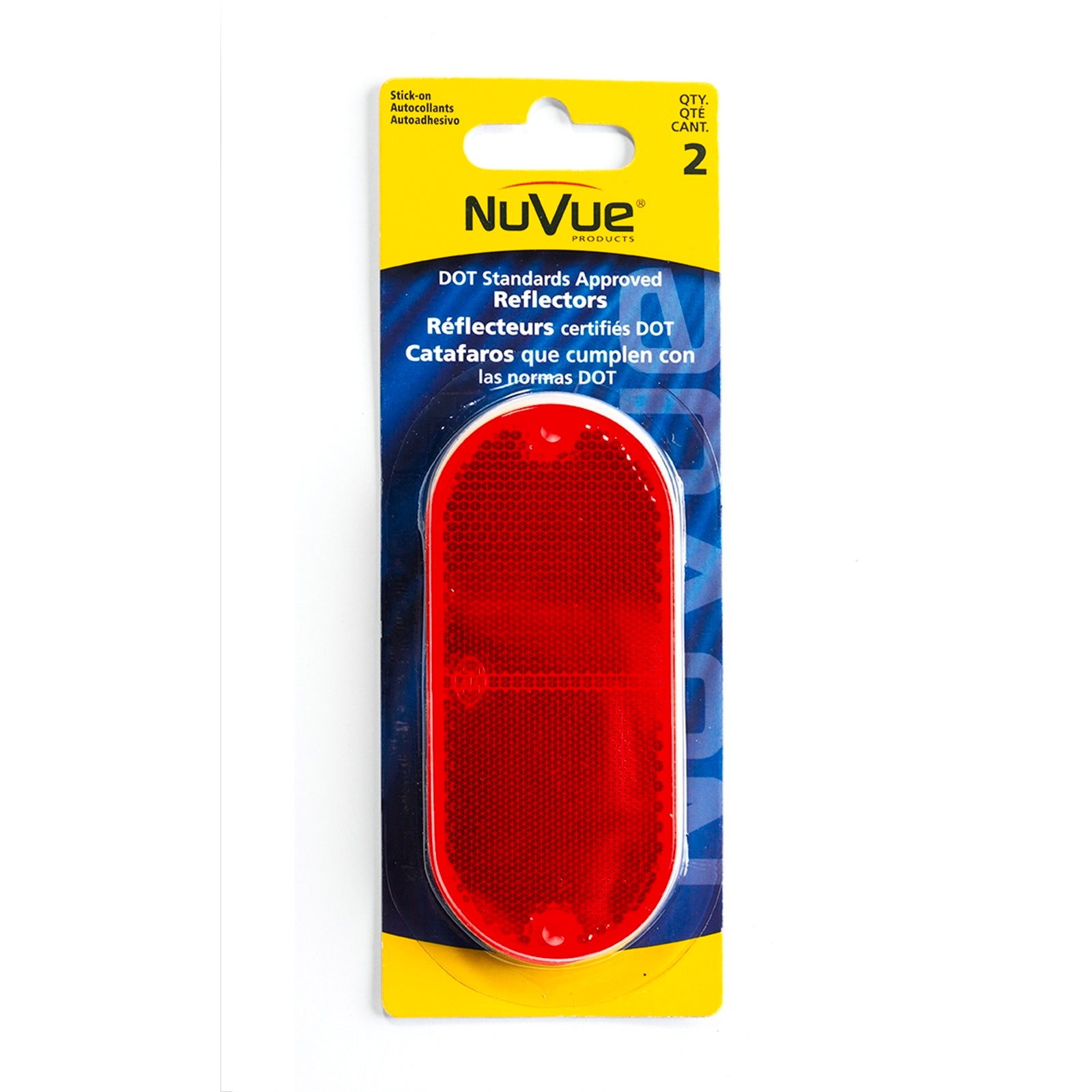 Sandleford Red Oval Reflector - 2 Pack Weather Resistant