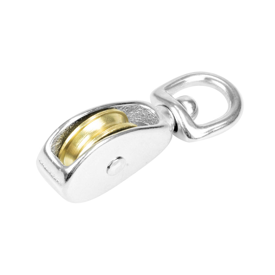 Pinnacle 32mm Nickel Plated Brass Pulley 200kg