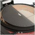 Kamado Joe Big Joe half moon cast iron reversible griddle - Smooth and ribbed sides - BJ-HCIGRIDDLE