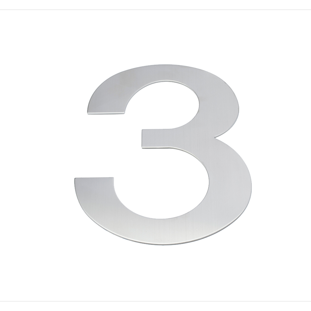 Sandleford 200mm Lorenzo Stainless Steel House Number 3 - Weather Resistant - SuperSaverAU - view 1