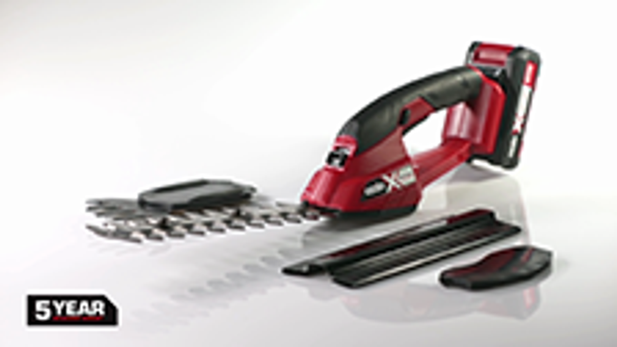 Ozito PXC 18V Cordless Grass Trimmer and Shear, Double-Sided Blade, Skin Only PXCGSS-018