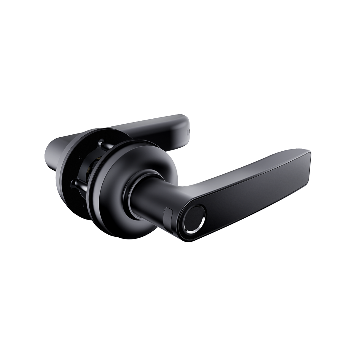 Gainsborough Liberty Smart Lever Lock - Fingerprint Access - Matte Black