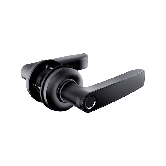 Gainsborough Liberty Smart Lever Lock - Fingerprint Access - Matte Black