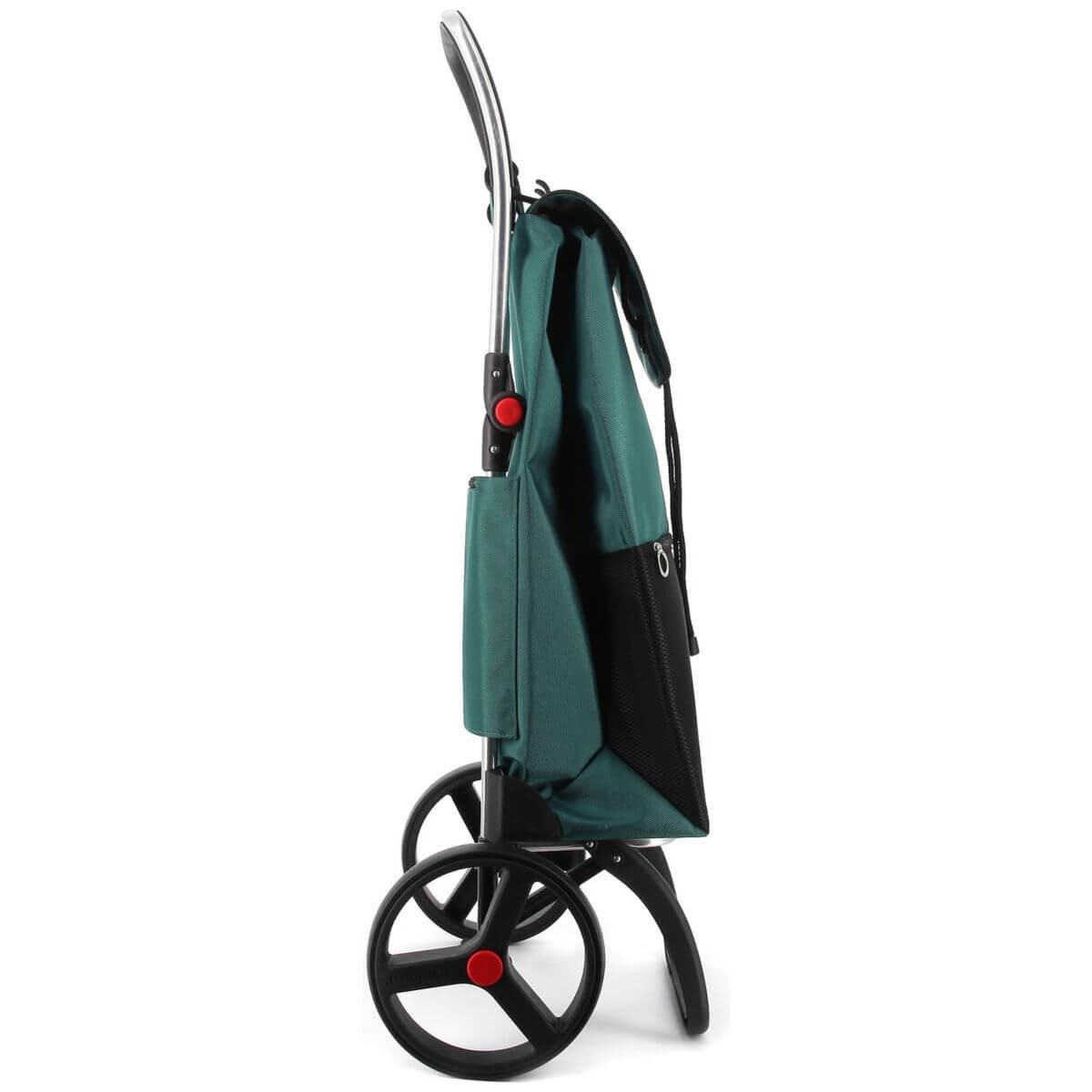 Rolser I-Max Urban Big Wheel Folding Trolley - Hook, 25kg Recommended Load, Green - R-IMX505-1076