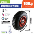 Easyroll 2.5 x 4 Nylon Trolley Wheel - 3/4'' Axle Diameter - Black - SuperSaverAU - view 2